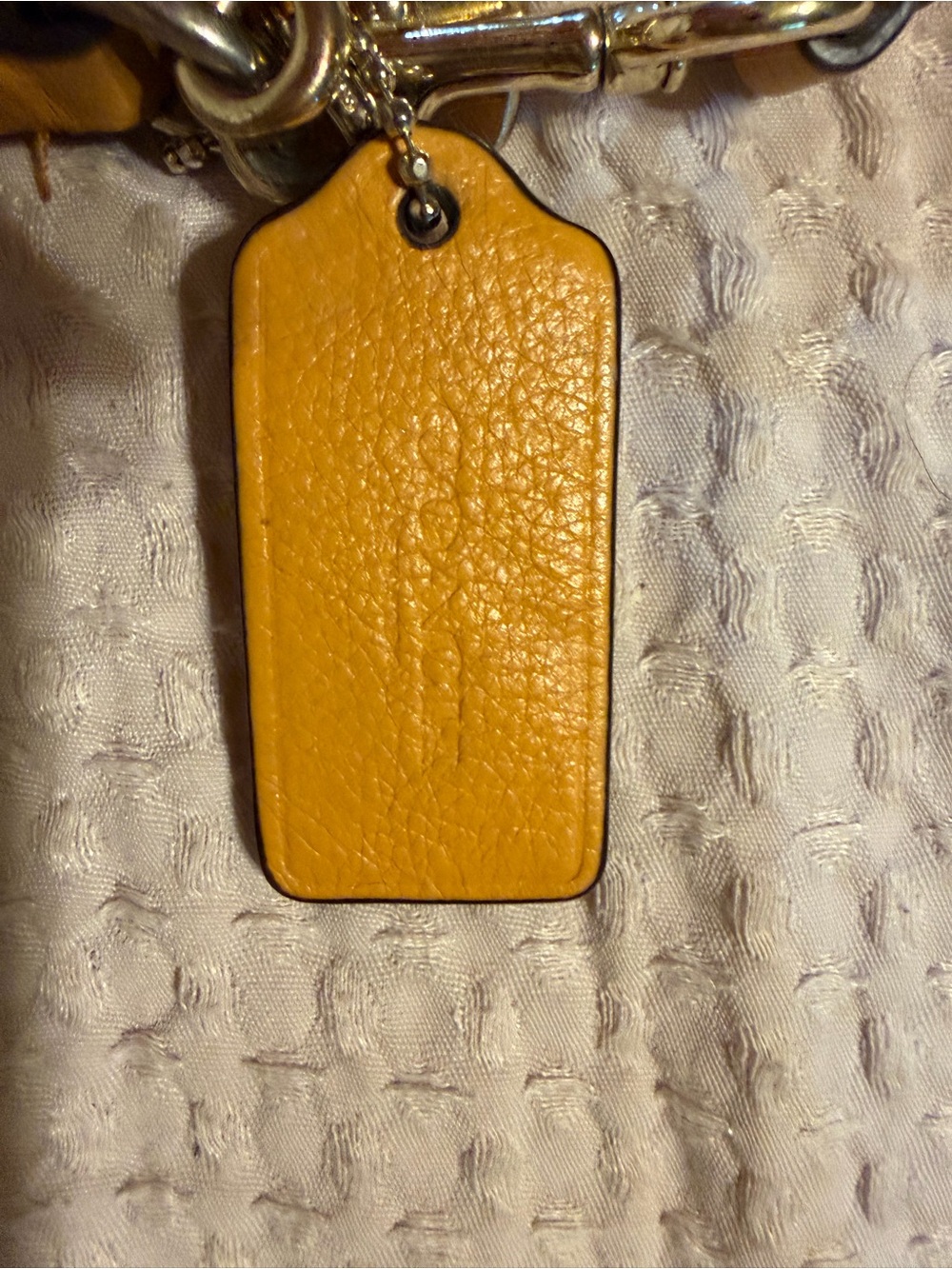 Coach Yellow Pebbled Leather Crossbody with Gold Hardware - Picture 2 of 11